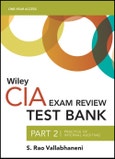 Wiley CIA 2022 Part 2 Test Bank: Practice of Internal Auditing (1-year access). Edition No. 1- Product Image