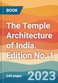 The Temple Architecture of India. Edition No. 1- Product Image