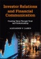 Investor Relations and Financial Communication. Creating Value Through Trust and Understanding. Edition No. 1 - Product Thumbnail Image
