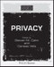 Privacy. Edition No. 1. Wiley Blackwell Readings in Philosophy - Product Thumbnail Image