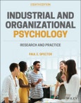 Industrial and Organizational Psychology. Research and Practice. Edition No. 8- Product Image
