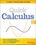 Quick Calculus. A Self-Teaching Guide. Edition No. 3. Wiley Self-Teaching Guides- Product Image