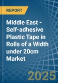 Middle East - Self-adhesive Plastic Tape in Rolls of a Width under 20cm - Market analysis, Forecast, Size, Trends and insights- Product Image