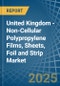 United Kingdom - Non-Cellular Polypropylene Films, Sheets, Foil and Strip - Market Analysis, Forecast, Size, Trends and Insights - Product Image