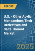 U.S. - Other Acylic Monoamines,Their Derivatives and Salts Thereof - Market Analysis, Forecast, Size, Trends and Insights- Product Image