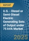 U.S. - Diesel or Semi-Diesel Electric Generating Sets of Output under 75 kVA - Market Analysis, Forecast, Size, Trends and Insights - Product Image