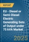 EU - Diesel or Semi-Diesel Electric Generating Sets of Output under 75 kVA - Market Analysis, Forecast, Size, Trends and Insights - Product Image