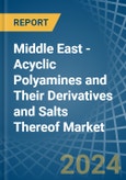 Middle East - Acyclic Polyamines and Their Derivatives and Salts Thereof (Excl. Hexamethylenediamine and Ethylenediamine) - Market Analysis, Forecast, Size, Trends and Insights- Product Image