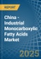 China - Industrial Monocarboxylic Fatty Acids - Market Analysis, Forecast, Size, Trends and Insights - Product Thumbnail Image