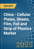 China - Cellular Plates, Sheets, Film, Foil and Strip of Plastics - Market Analysis, Forecast, Size, Trends and Insights- Product Image