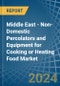 Middle East - Non-Domestic Percolators and Equipment for Cooking or Heating Food - Market Analysis, forecast, Size, Trends and Insights - Product Thumbnail Image