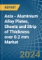 Asia - Aluminium Alloy Plates, Sheets and Strip of Thickness over 0.2 mm - Market Analysis, Forecast, Size, Trends and Insights - Product Thumbnail Image