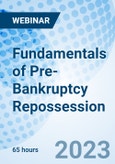 Fundamentals of Pre-Bankruptcy Repossession - Webinar (Recorded)- Product Image