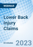 Lower Back Injury Claims - Webinar (Recorded)- Product Image