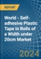 World - Self-adhesive Plastic Tape in Rolls of a Width under 20cm - Market analysis, Forecast, Size, Trends and insights - Product Thumbnail Image
