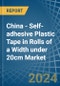 China - Self-adhesive Plastic Tape in Rolls of a Width under 20cm - Market analysis, Forecast, Size, Trends and insights - Product Image