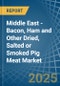 Middle East - Bacon, Ham and Other Dried, Salted or Smoked Pig Meat - Market Analysis, Forecast, Size, Trends and Insights - Product Image