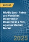 Middle East - Paints and Varnishes Dispersed or Dissolved in a Non-aqueous Medium - Market analysis, Forecast, Size, Trends and insights - Product Image