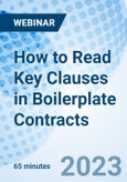 How to Read Key Clauses in Boilerplate Contracts - Webinar (Recorded)- Product Image