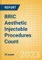 BRIC Aesthetic Injectable Procedures Count by Segments (Botulinum Toxin Type A Procedures, Hyaluronic Acid Filler Procedures and Non-Hyaluronic Acid Filler Procedures) and Forecast to 2030 - Product Thumbnail Image