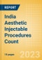 India Aesthetic Injectable Procedures Count by Segments (Botulinum Toxin Type A Procedures, Hyaluronic Acid Filler Procedures and Non-Hyaluronic Acid Filler Procedures) and Forecast to 2030 - Product Thumbnail Image