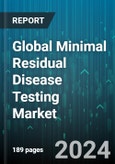 Global Minimal Residual Disease Testing Market by Technology (Flow Cyclometry, Next-Generation Sequencing, Polymerase Chain Reaction), Indication (Leukemia, Lymphoma, Myeloma), End-User - Forecast 2024-2030- Product Image