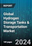 Global Hydrogen Storage Tanks & Transportation Market by Material (Carbon Fibers, Glass Fibers, Metals), Tank Type (Type 1, Type 2, Type 3), Pressure, Application - Forecast 2024-2030- Product Image