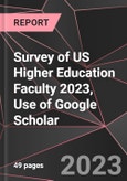 Survey of US Higher Education Faculty 2023, Use of Google Scholar- Product Image