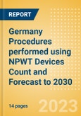 Germany Procedures performed using NPWT Devices Count and Forecast to 2030- Product Image