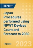 Japan Procedures performed using NPWT Devices Count and Forecast to 2030- Product Image