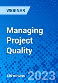 Managing Project Quality - Webinar (Recorded)- Product Image