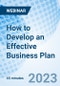 How to Develop an Effective Business Plan - Webinar (Recorded) - Product Thumbnail Image