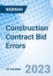 Construction Contract Bid Errors - Webinar (Recorded) - Product Image