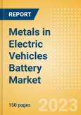 Metals in Electric Vehicles (EVs) Battery Market Size, Share, Trends and Analysis by Metal Type, Battery Type, Application, Region and Segment Forecast 2023-2030- Product Image