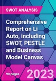 Comprehensive Report on Li Auto, including SWOT, PESTLE and Business Model Canvas- Product Image