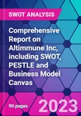 Comprehensive Report on Altimmune Inc, including SWOT, PESTLE and Business Model Canvas- Product Image