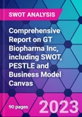 Comprehensive Report on GT Biopharma Inc, including SWOT, PESTLE and Business Model Canvas- Product Image
