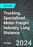 Trucking, Specialized Motor Freight Industry, Long Distance (U.S.): Analytics, Extensive Financial Benchmarks, Metrics and Revenue Forecasts to 2030, NAIC 484230- Product Image