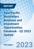 Asia Pacific Biosimilars Business and Investment Opportunities Databook - Q2 2023 Update- Product Image