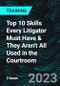 Top 10 Skills Every Litigator Must Have & They Aren't All Used in the Courtroom - Product Thumbnail Image