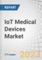 IoT Medical Devices Market by Product (Wearable (Vital Sign (BP, Glucose, ECG, Oximeter), Respiratory, Fetal), Implant (Neuro, Cardiac-Defib, Pacemakers) Pumps), Connectivity (Bluetooth, WiFi), End User (Hospital, Nursing Home) & Region - Global Forecast to 2028 - Product Image
