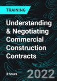 Understanding & Negotiating Commercial Construction Contracts- Product Image