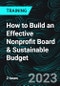 How to Build an Effective Nonprofit Board & Sustainable Budget - Product Thumbnail Image