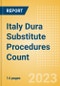Italy Dura Substitute Procedures Count by Segments (Craniotomy Dura Substitute Procedures and Spinal Dura Substitute Procedures) and Forecast to 2030 - Product Image