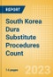 South Korea Dura Substitute Procedures Count by Segments (Craniotomy Dura Substitute Procedures and Spinal Dura Substitute Procedures) and Forecast to 2030 - Product Image