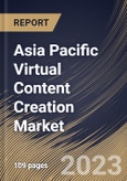 Asia Pacific Virtual Content Creation Market Size, Share & Industry Trends Analysis Report By Solution (Software, and Services), By Content Type (Videos, Games, and 360-degree Photos), By End-use, By Country and Growth Forecast, 2023 - 2030- Product Image