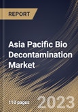 Asia Pacific Bio Decontamination Market Size, Share & Industry Trends Analysis Report By Agent Type, By Product & Service, By Type (Chamber Decontamination, and Room Decontamination), By End User, By Country and Growth Forecast, 2023 - 2030- Product Image