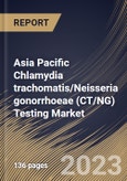 Asia Pacific Chlamydia trachomatis/Neisseria gonorrhoeae (CT/NG) Testing Market Size, Share & Industry Trends Analysis Report By Product, By End User, By Testing Type, By Technology, By Country and Growth Forecast, 2023 - 2030- Product Image