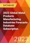 2023 Global Metal Products Manufacturing Industries Forecasts Database Subscription - Product Image