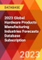 2023 Global Hardware Products Manufacturing Industries Forecasts Database Subscription - Product Image